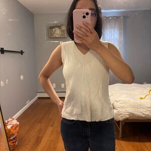 Vintage Cream Sweater Vest